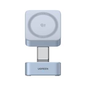 Bezdrátová nabíječka UGREEN 2v1 Magflow Qi2 25W modrá

 obrázek produktu 1 z 8