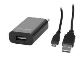 Nabíječka do sítě GoGEN ACH 101 C, 1x USB + microUSB kabel 1,2m černá

 obrázek produktu 2 z 3
