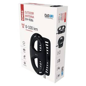 Venkovní anténa EMOS EM-9086, 0–100 km DVB-T2 

 obrázek produktu 7 z 7
