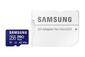 Paměťová karta Samsung 256GB UHS-I U3 (180R/130W) + SD adaptér 

 obrázek produktu 2 z 6