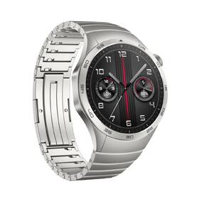 Chytré hodinky Huawei Watch GT 4 46mm - Silver + Stainless Steel Strap 
