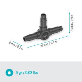 T-spojka Gardena MicroDrip System 4,6 mm (10 ks) 

 obrázek produktu 2 z 5