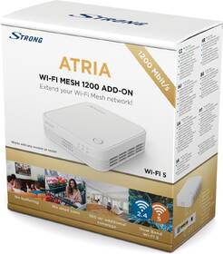 Přístupový bod (AP) Strong ATRIA Wi-Fi Mesh Home Kit 1200 - doplněk bílá barva
