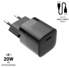 Nabíječka do sítě FIXED Mini USB-C PD 20W + USB-C kabel 1m černá

 obrázek produktu 1 z 4