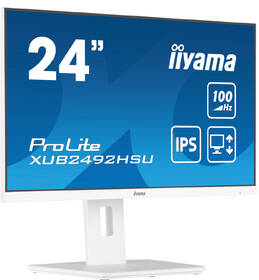 Monitor IIYAMA ProLite XUB2492HSU-W6 bílá barva
