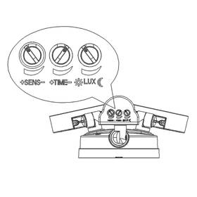 Reflektor Top Light Tarraco C PIR černá barva
