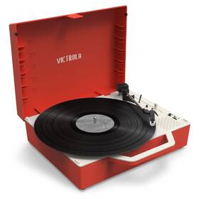 Gramofon Victrola VSC-725SB Re-Spin červená barva
