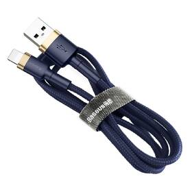 Kabel Baseus Cafule USB/Lightning, 2,4A, 1m modrý/zlatý

 obrázek produktu 2 z 4