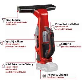 Čistič oken Einhell BRILLIANTO (bez baterie) 3437100 červený

 obrázek produktu 2 z 11