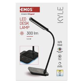 Stolní LED lampička EMOS KYLE, 300 lm, stmívání, 5,5 W, studená/teplá/neutrální bílá černá

 obrázek produktu 7 z 10