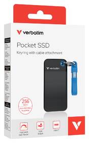 SSD externí Verbatim Pocket SSD 256GB černý/modrý

 obrázek produktu 3 z 8