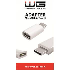 Redukce WG Micro USB/USB-C bílá barva

