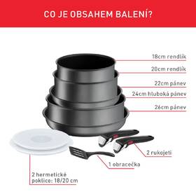 Sada nádobí Tefal L7619302, 10 ks 

 obrázek produktu 4 z 10