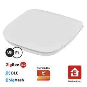 Řídicí jednotka EMOS GoSmart brána IP-2000Z, ZigBee, Bluetooth, Wi-Fi bílá

 obrázek produktu 8 z 16