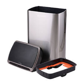 Bezdotykový odpadkový koš Helpmation AK5113, 50 l nerez
