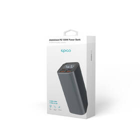 Powerbanka Epico Aluminium 20000 mAh, PD 100 W šedá

 obrázek produktu 4 z 4