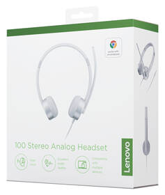 Headset Lenovo 100 Stereo Analog Headset bílý

 obrázek produktu 5 z 5