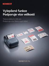 Tiskárna štítků Niimbot B1 PRO + role štítků 230 ks modrá

 obrázek produktu 6 z 9