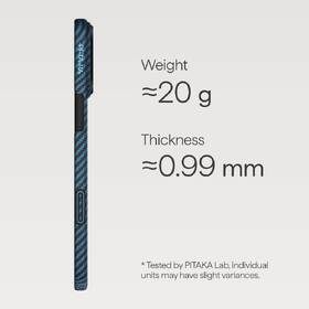 Kryt na mobil Pitaka Ultra-Slim na Apple iPhone 17 Pro Max šedý/modrý

 obrázek produktu 3 z 4