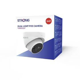 IP kamera Strong TUR05DL0-P, turret, 5Mpx, 1/3" CMOS, 101° diagonálně, IR+LED přísvit, mikrofon, PoE bílá barva
