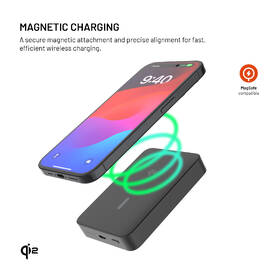 Powerbanka FIXED MagZen 10 Crystal s Qi2 a MagSafe, 10000 mAh černá

 obrázek produktu 2 z 11