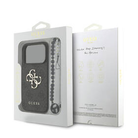 Kryt na mobil Guess PU 4G Metal Logo Strap na Apple iPhone 17 Pro černý

 obrázek produktu 7 z 7