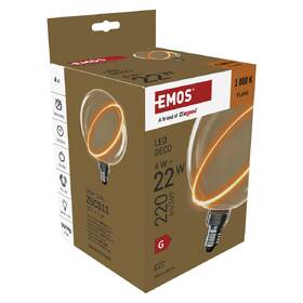 Žárovka LED EMOS DECO G130SRA "SATURN", 4W, 220 lm, E27, teplá bílá+ 

 obrázek produktu 3 z 6