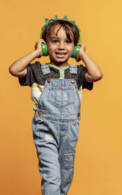 Sluchátka iFrogz Little Rockerz Costume - Dinosaurus 

 obrázek produktu 6 z 7