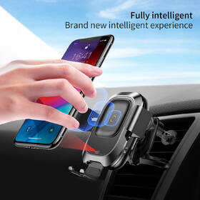 Držák na mobil Baseus Wireless Charger Smart Vehicle Bracket Air Vent černý

 obrázek produktu 3 z 7
