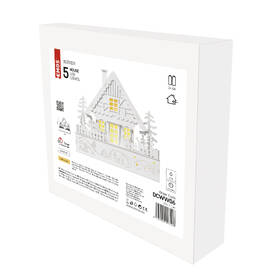 LED dekorace EMOS vánoční domek dřevěný, 28 cm, 2x AA, vnitřní, teplá bílá, časovač 

 obrázek produktu 5 z 5
