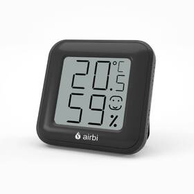 Teploměr Airbi Smile, vlhkoměr černý

 obrázek produktu 3 z 5