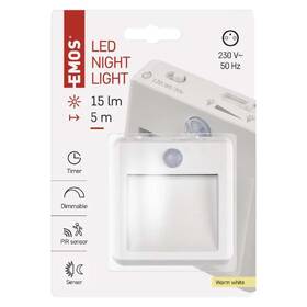 Noční světlo EMOS LED P3319 s pohybovým čidlem do zásuvky 

 obrázek produktu 7 z 8