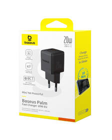Nabíječka do sítě Baseus Palm 20W 1xUSB-A 1xUSB-C PD QC 3.0 černá

 obrázek produktu 12 z 13