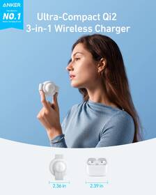 Bezdrátová nabíječka Anker MagGo 3v1 Foldable Pad 15W bílá

 obrázek produktu 2 z 6