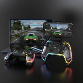 Gamepad White Shark PRAETORIAN RGB - PC,PS3/PS4, Android, iOS ,Nintendo průhledný

 obrázek produktu 4 z 8
