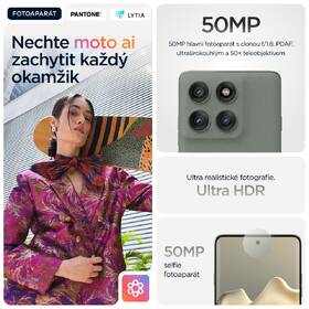 Mobilní telefon Motorola Edge 60 Pro 5G 12 GB / 512 GB zelený

 obrázek produktu 4 z 20