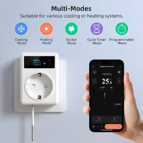 Chytrá zásuvka IMMAX NEO SMART s teploměrem (typ F), 16A, Wi-Fi bílá

 obrázek produktu 9 z 12