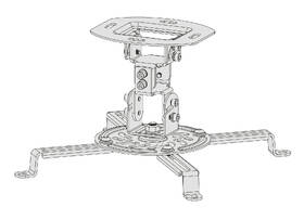 Držák Connect IT Spider pro projektor, na strop černý

 obrázek produktu 1 z 3