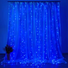Vánoční osvětlení ColorWay vnitřní, 300 LED, 3× 3m, 220–240V AC, modrá 

 obrázek produktu 4 z 11