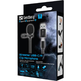 Mikrofon Sandberg Streamer Clip USB černý

 obrázek produktu 4 z 4