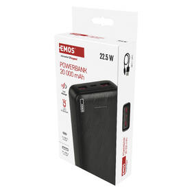 Powerbanka EMOS AlphaQ3, 22,5W, 20000 mAh černá

 obrázek produktu 12 z 14