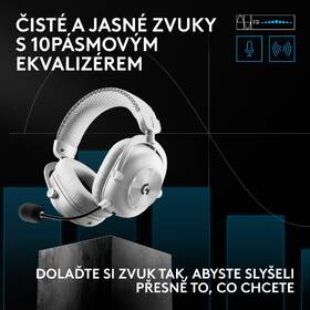 Headset Logitech PRO X3 LIGHTSPEED Wireless bílý

 obrázek produktu 13 z 17