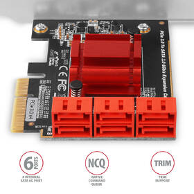 Řadič Axagon PCES-SA6 - 6x SATA 6G port 

 obrázek produktu 3 z 3