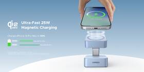 Bezdrátová nabíječka UGREEN 2v1 Magflow Qi2 25W modrá

 obrázek produktu 6 z 8