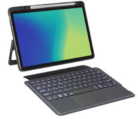 Pouzdro na tablet s klávesnicí Spello by Epico s podsvícenou klávesnicí na Samsung Tab A9+ 11″ - CZ černé

 obrázek produktu 1 z 14
