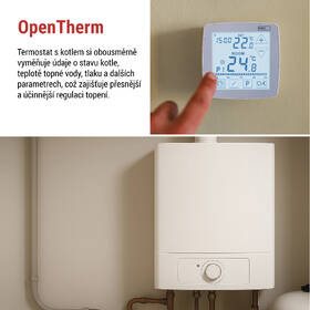 Termostat EMOS OpenTherm, pokojový, programovatelný, drátový bílý

 obrázek produktu 8 z 13