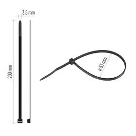 Stahovací pásky EMOS 200×3,5MM, 100KS černé

 obrázek produktu 10 z 10