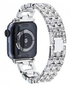 Řemínek WG chain, kovový, na Apple Watch 42/44/45/49 mm + adapter stříbrný

 obrázek produktu 1 z 4