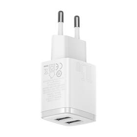 Nabíječka do sítě Baseus 2U 10,5W, 2x USB bílá

 obrázek produktu 1 z 9