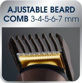 Zastřihovač multifunkční Rowenta TRIM&STYLE 12V1 TN9160F1 černý/zlatý

 obrázek produktu 22 z 31